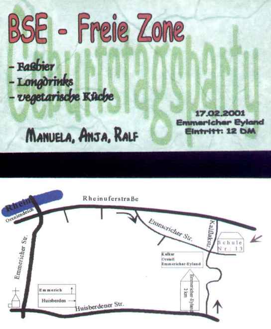 Geburtstagfete in Emmericher Eyland